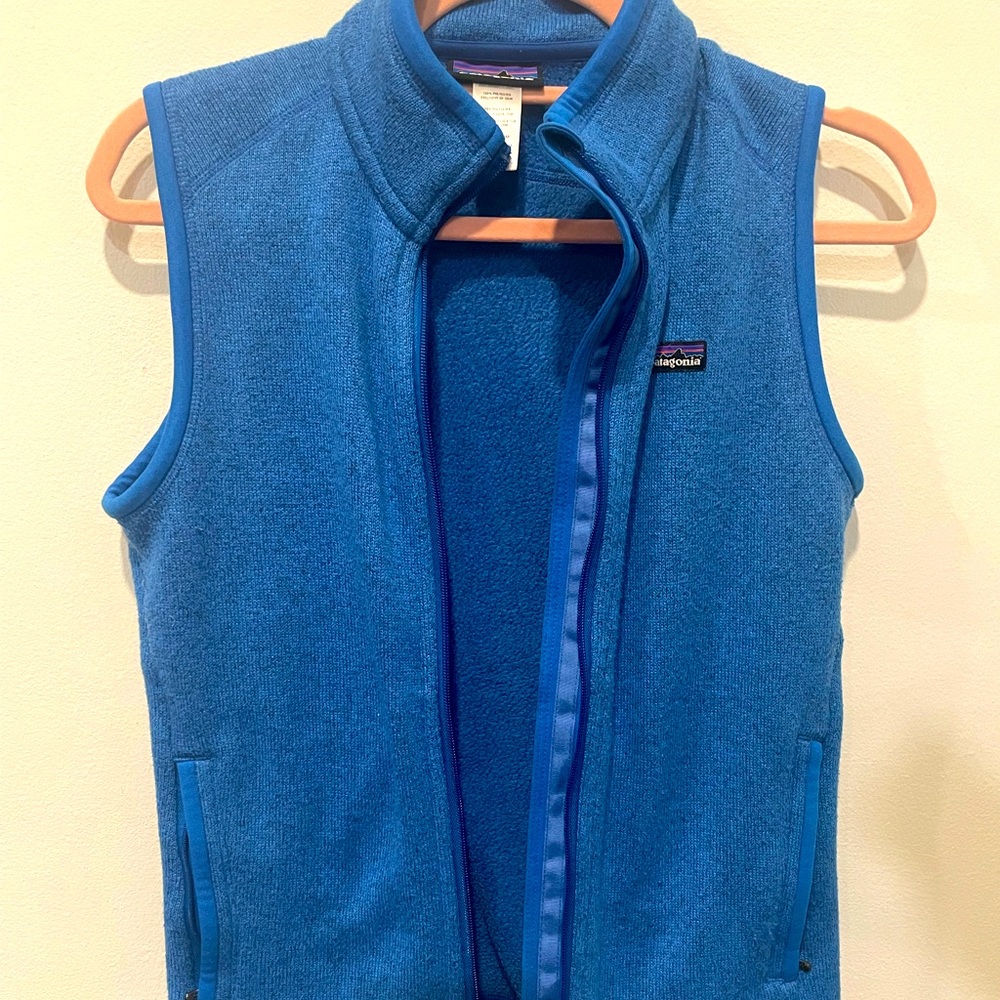 Patagonia Better Sweater vest in blue size small